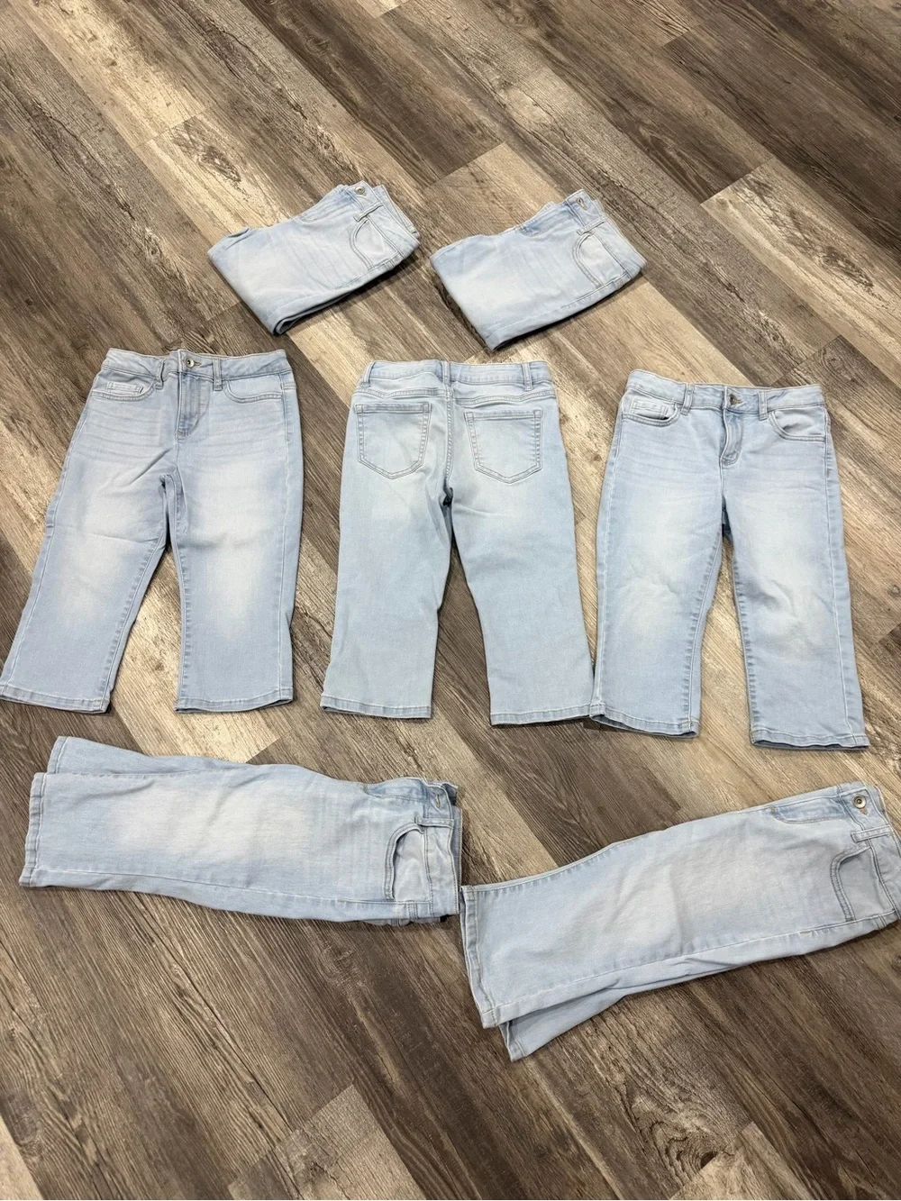 Lot of 7 girls Capri pants - all size 10
